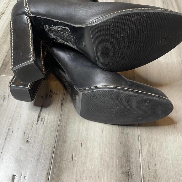 Veronique Branquinho Heeled Booties Women's Black with White Outline Size 40 - Picture 6 of 9